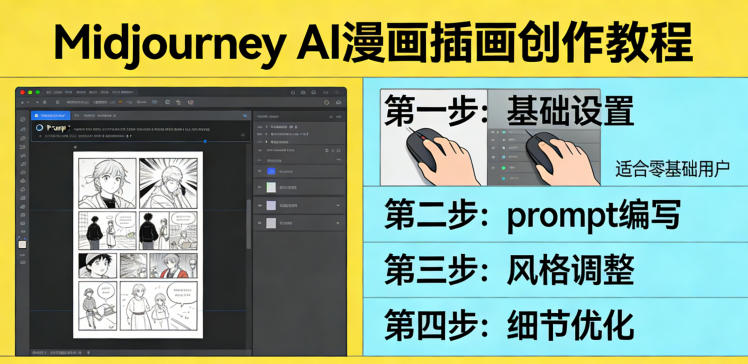 图片[1]-利用Midjourney AI人工智能轻松创作漫画插画教程，零基础创作完整漫画插画——生财有道创业项目网-生财有道