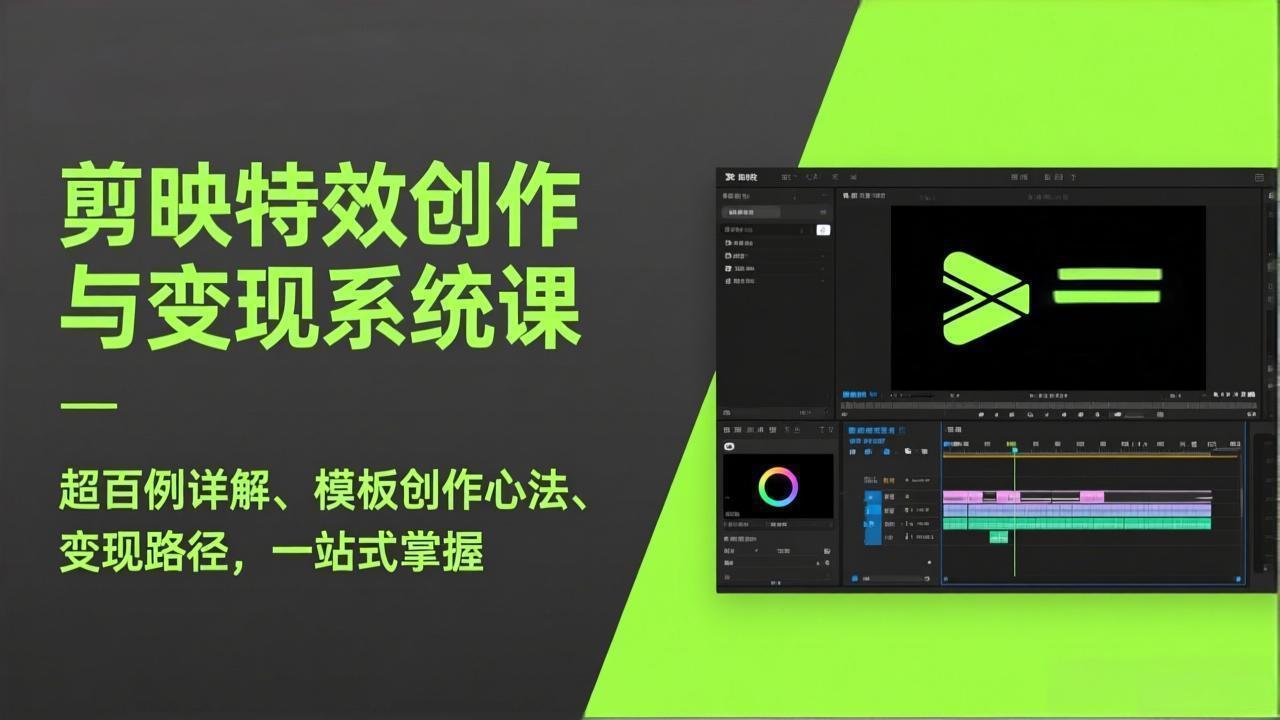 图片[1]-（17369期）剪映特效创作与变现系统课，超百例详解、模板创作心法、变现路径，一站式掌握_生财有道创业项目网-生财有道