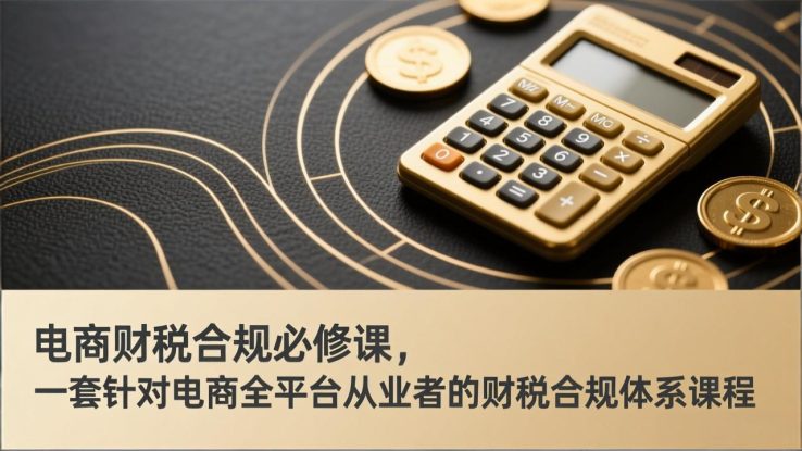 （17359期）电商财税合规必修课，是一套针对电商全平台从业者的财税合规体系课程_生财有道创业项目网