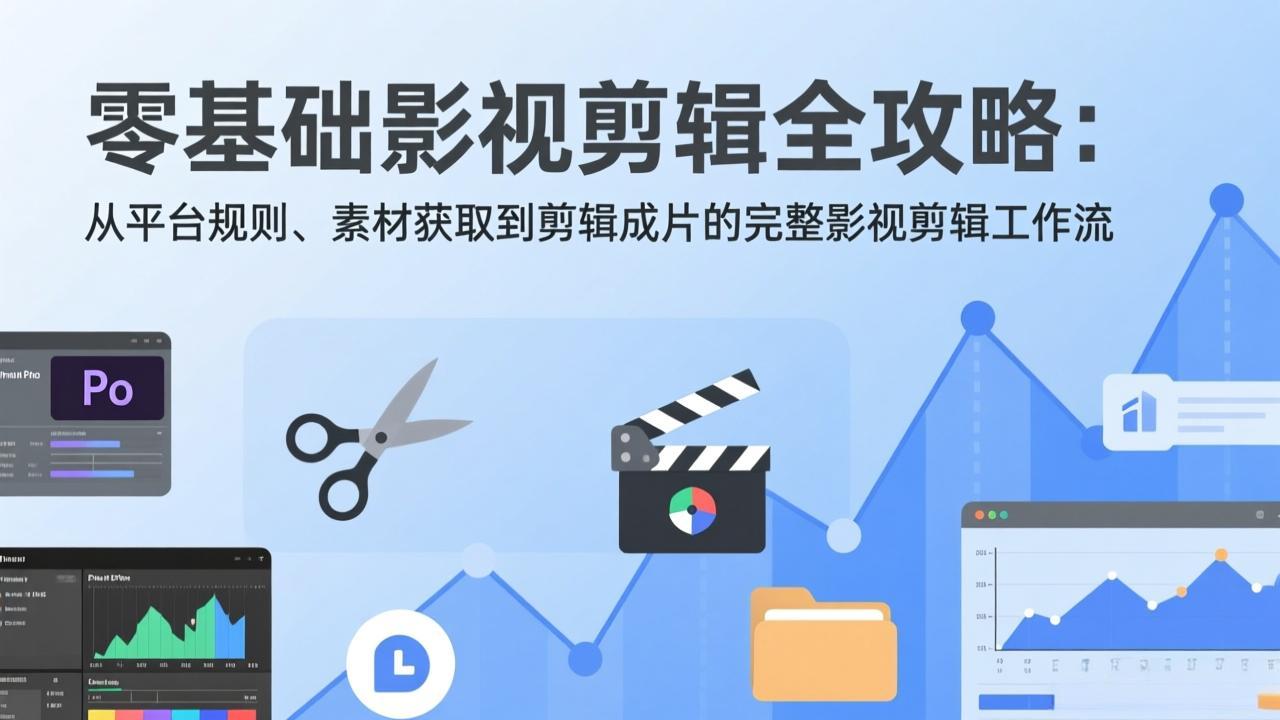 图片[1]-（17336期）零基础影视剪辑全攻略：从平台规则、素材获取到剪辑成片的完整影视剪辑工作流_生财有道创业项目网-生财有道