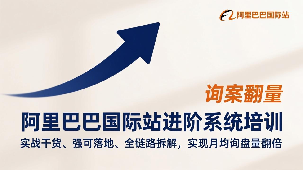 图片[1]-（17335期）阿里巴巴国际站进阶系统培训，实战干货、强可落地、全链路拆解，实现月均询盘量翻倍_生财有道创业项目网-生财有道