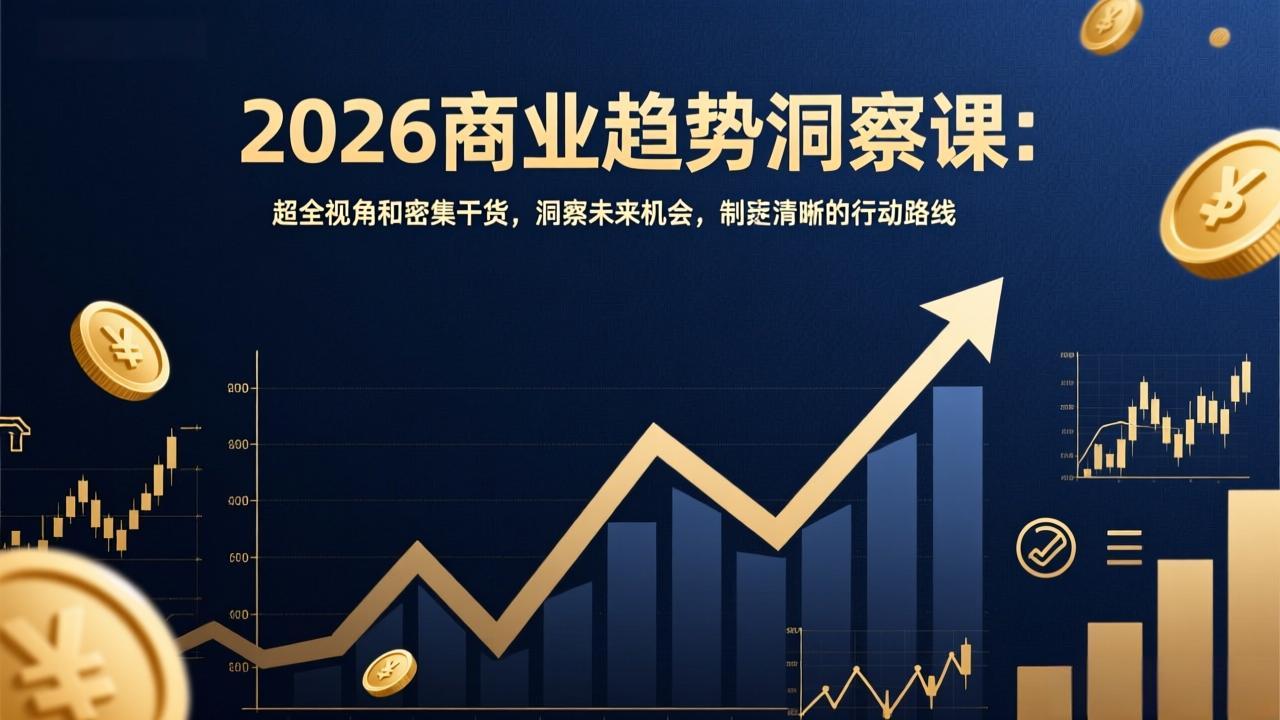图片[1]-（17329期）2026商业趋势洞察课：超全视角和密集干货，洞察未来机会，制定清晰的行动路线_生财有道创业项目网-生财有道