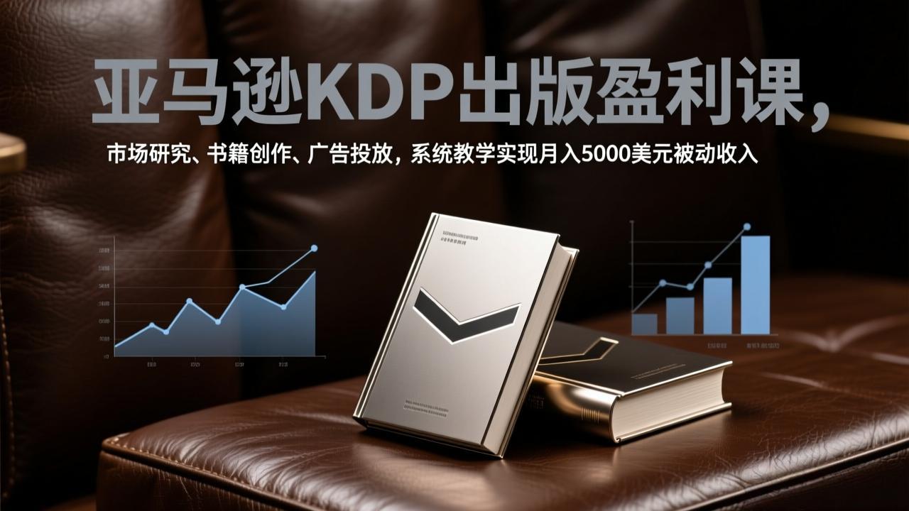 图片[1]-（17296期）亚马逊KDP出版盈利课，市场研究、书籍创作、广告投放，系统教学实现月入5000美元被动收入_生财有道创业项目网-生财有道