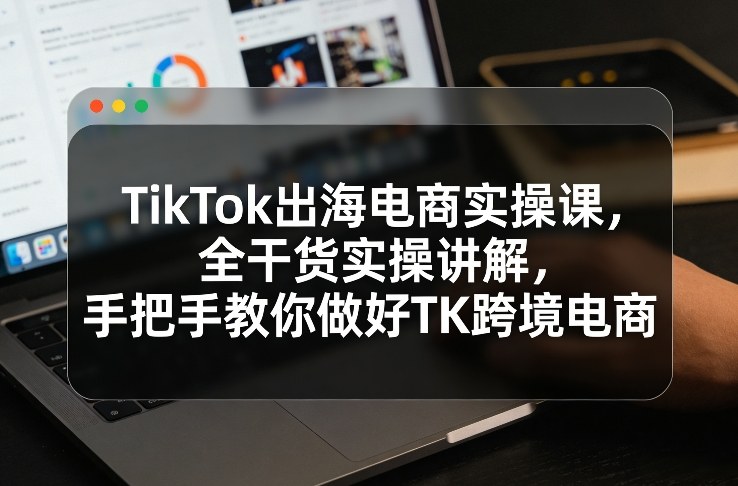 图片[1]-TikTok出海电商实操课，全干货实操讲解，手把手教你做好TK跨境电商——生财有道创业项目网-生财有道