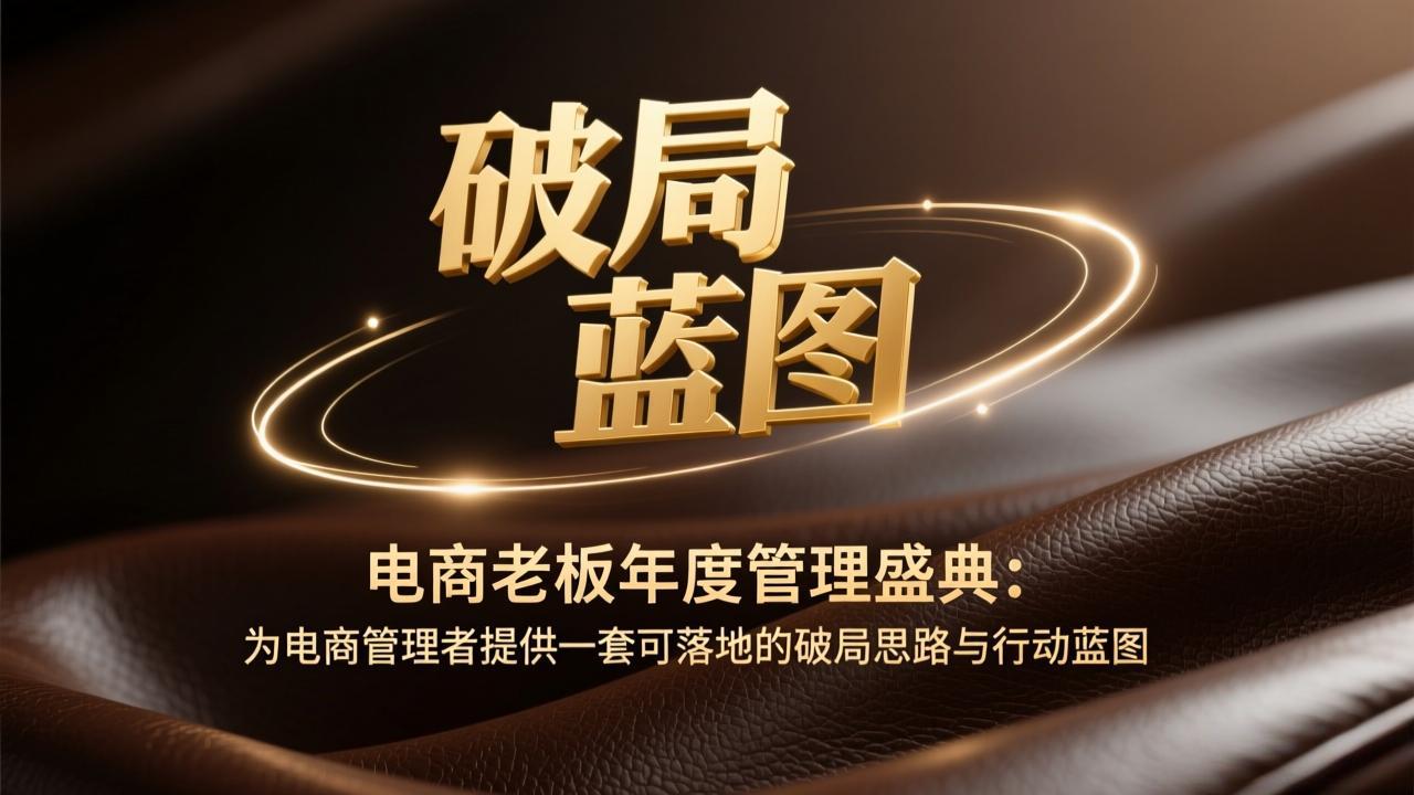 图片[1]-（17374期）电商老板年度管理盛典：为电商管理者提供一套可落地的破局思路与行动蓝图_生财有道创业项目网-生财有道
