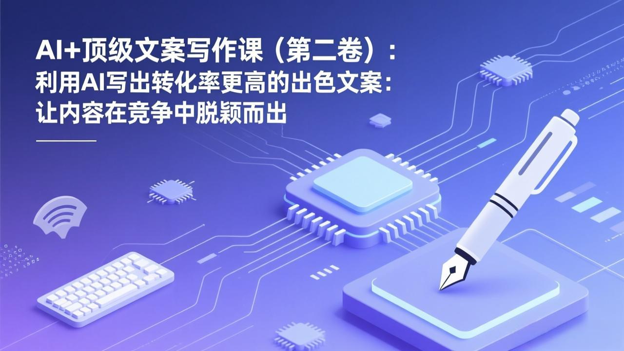 图片[1]-（17382期）AI+顶级文案写作课（第二卷）：利用AI写出转化率更高的出色文案：让内容在竞争中脱颖而出_生财有道创业项目网-生财有道