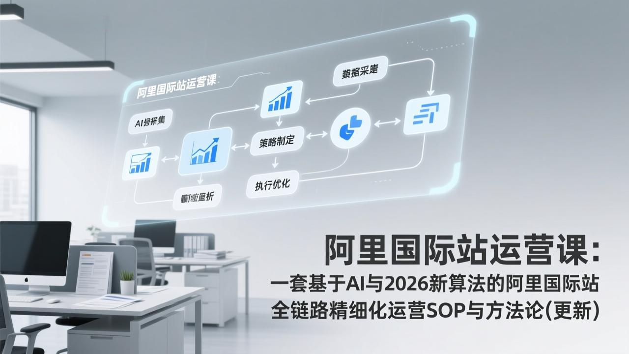 图片[1]-（17378期）阿里国际站运营课：一套基于AI与2026新算法的阿里国际站全链路精细化运营SOP与方法论(更新)_生财有道创业项目网-生财有道