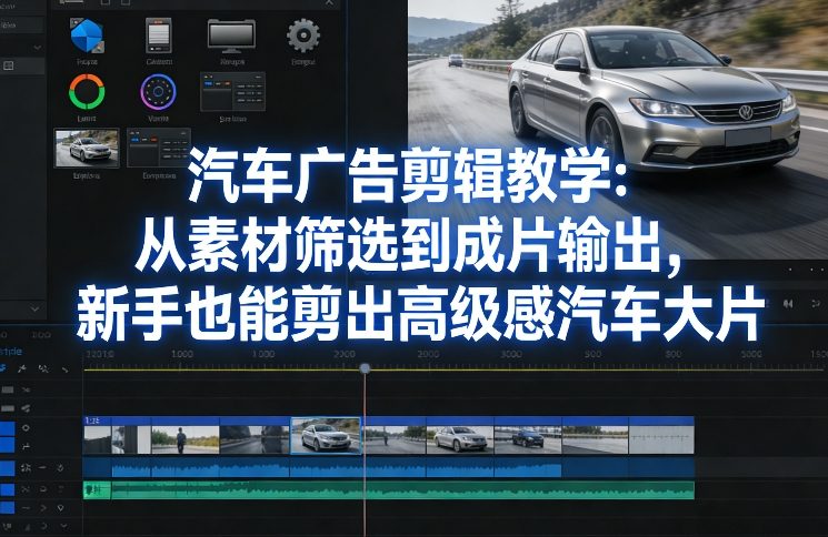 图片[1]-汽车广告剪辑教学：从素材筛选到成片输出，新手也能剪出高级感汽车大片——生财有道创业项目网-生财有道