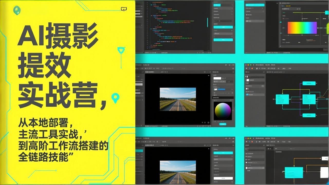 图片[1]-（17393期）AI+摄影提效实战营，从本地部署，主流工具实战，到高阶工作流搭建的全链路技能_生财有道创业项目网-生财有道
