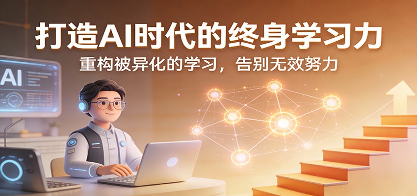图片[1]-打造AI时代的终身学习力：重构被异化的学习，告别无效努力_生财有道创业网-生财有道