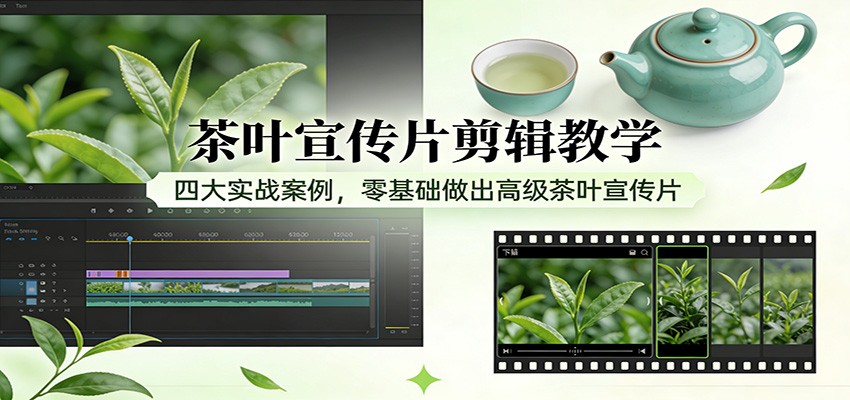 茶叶宣传片剪辑教学：四大实战案例，零基础做出高级茶叶宣传片_生财有道创业网