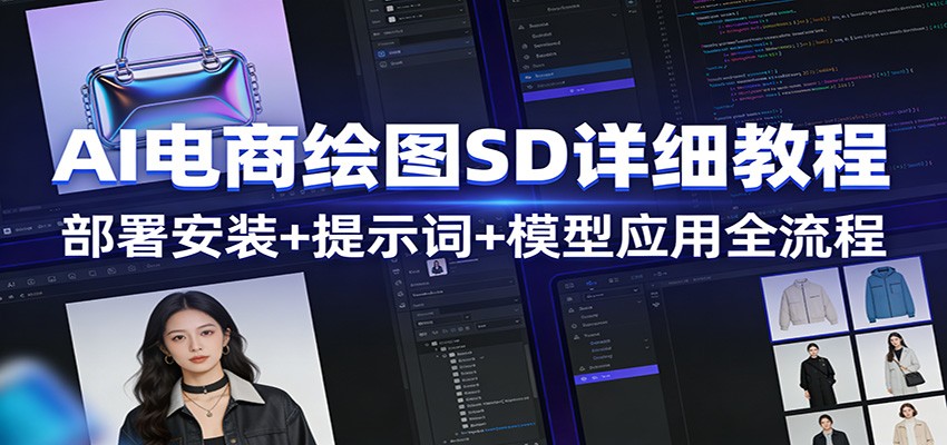图片[1]-AI电商绘图SD详细教程：部署安装+提示词+模型应用全流程_生财有道创业网-生财有道