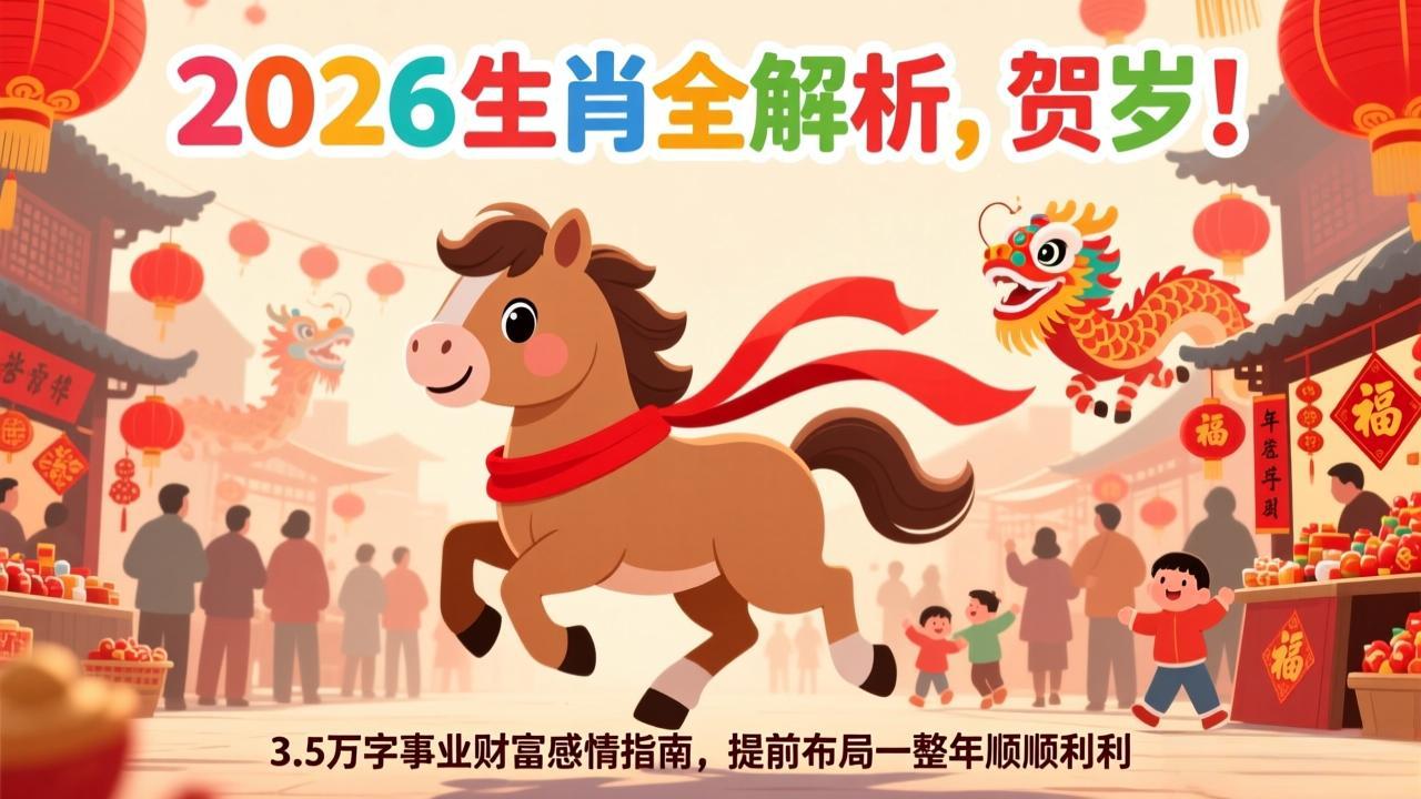 图片[1]-（17428期）付费文章：贺岁！2026生肖全解析，3.5万字事业财富感情指南，提前布局一整年顺顺利利_生财有道创业项目网-生财有道
