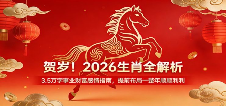 贺岁！2026生肖全解析，3.5万字事业财富感情指南，提前布局一整年顺顺利利_生财有道创业网