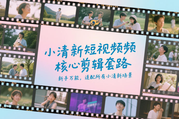 图片[1]-小清新短视频核心剪辑套路，新手万能，适配所有小清新场景——生财有道创业项目网-生财有道