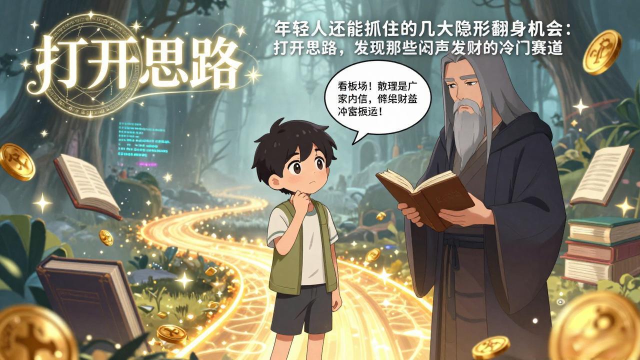图片[1]-（17471期）付费文1+2：年轻人还能抓住的几大隐形翻身机会：打开思路，发现那些闷声发财的冷门赛道_生财有道创业项目网-生财有道