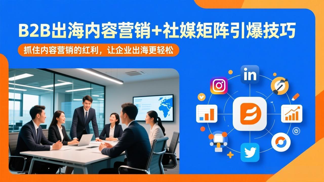 图片[1]-（17470期）B2B出海内容营销+社媒矩阵引爆技巧：抓住内容营销的红利，让企业出海更轻松_生财有道创业项目网-生财有道