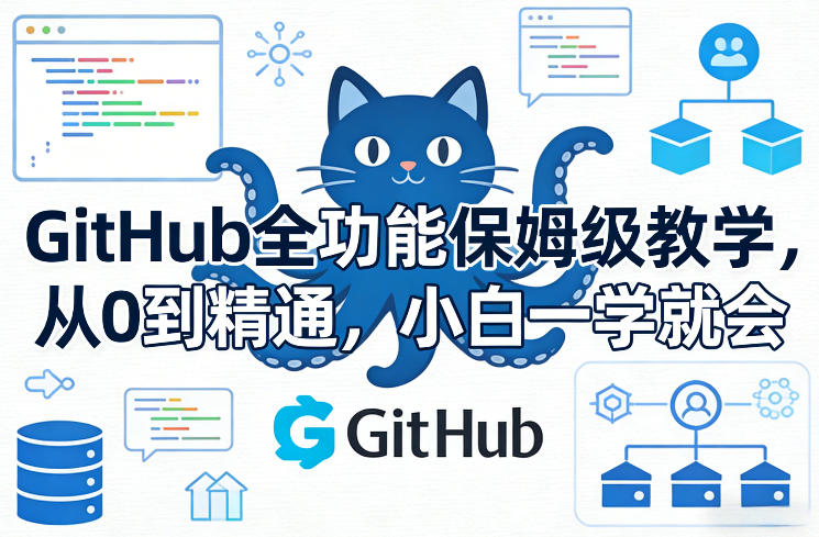 图片[1]-GitHub全功能保姆级教学，从0到精通，小白一学就会——生财有道创业项目网-生财有道