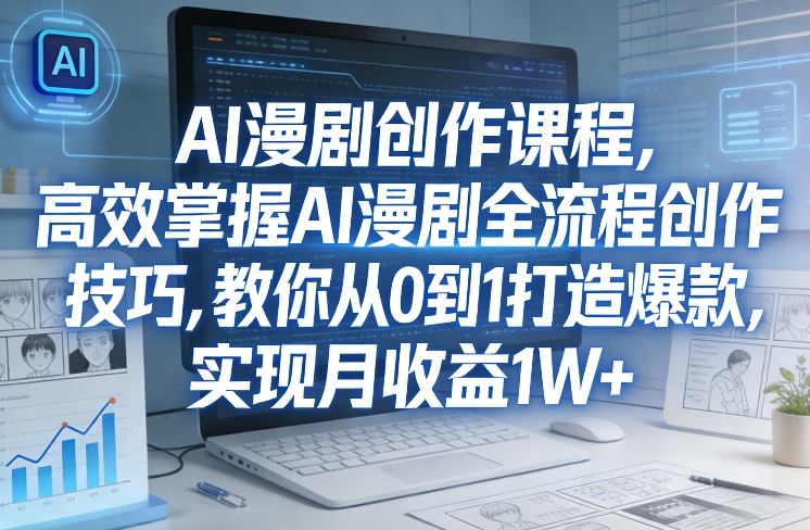 图片[1]-某社群AI漫剧创作课程，高效掌握AI漫剧全流程创作技巧，教你从0到1打造爆款，实现月收益1W+——生财有道创业项目网-生财有道