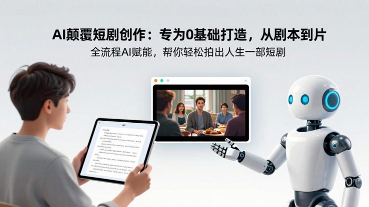 （17564期）AI颠覆短剧创作：专为0基础打造，从剧本到成片全流程AI赋能，帮你轻松拍出人生第一部短剧_生财有道创业项目网