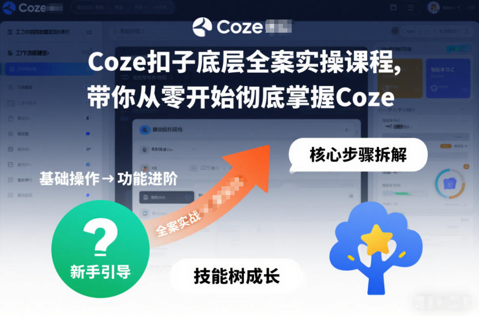 图片[1]-Coze扣子底层全案实操课程，带你从零开始彻底掌握Coze（更新3月）——生财有道创业项目网-生财有道