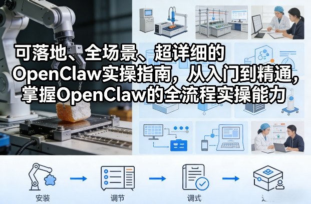 可落地、全场景、超详细的OpenClaw实操指南，从入门到精通，掌握OpenClaw的全流程实操能力——生财有道创业项目网