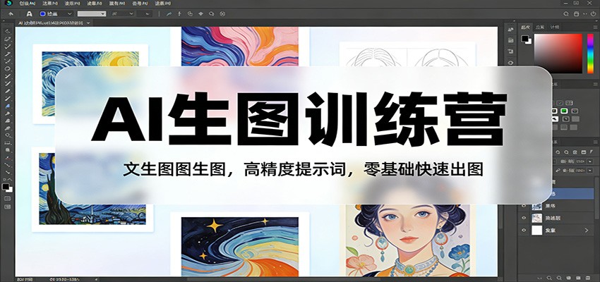 图片[1]-AI生图训练营：文生图图生图，高精度提示词，零基础快速出图_生财有道创业网-生财有道