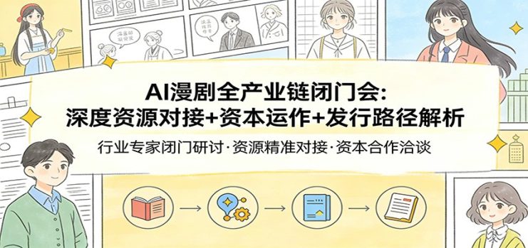AI漫剧全产业链闭门会：深度资源对接+资本运作+发行路径解析_生财有道创业网