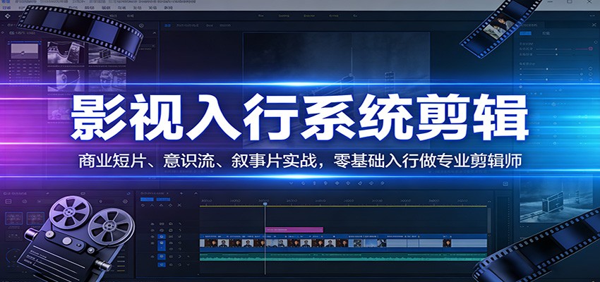 图片[1]-影视系统剪辑，商业短片、意识流、叙事片实战，零基础入行做专业剪辑师_生财有道创业网-生财有道