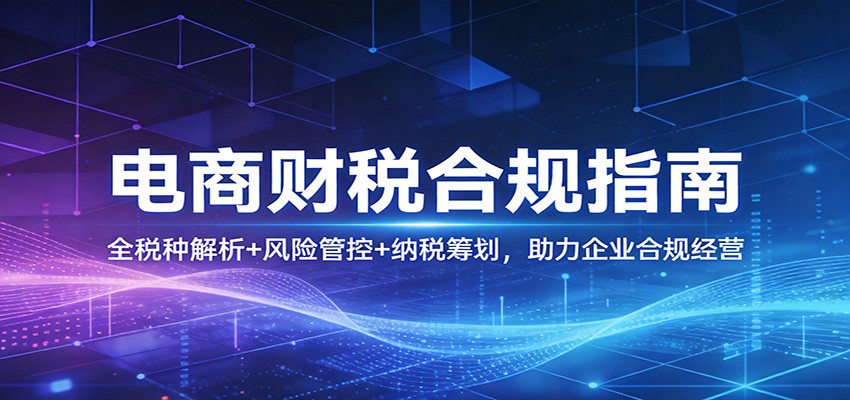 图片[1]-电商财税合规指南：全税种解析+风险管控+纳税筹划，助力企业合规经营_生财有道创业网-生财有道