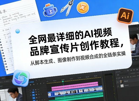 图片[1]-全网最详细的AI视频品牌宣传片创作教程，从脚本生成、图像制作到视频合成的全链条实操——生财有道创业项目网-生财有道