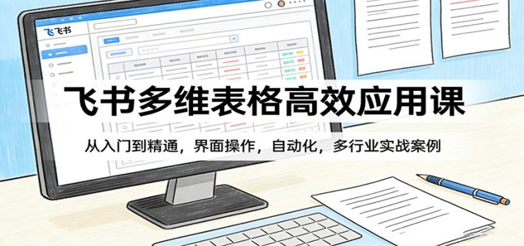 飞书多维表格高效应用课：从入门到精通，界面操作，自动化，多行业实战案例_生财有道创业网