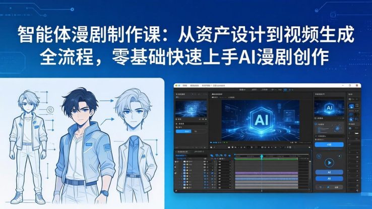 （17709期）智能体漫剧制作课：从资产设计到视频生成全流程，零基础快速上手AI漫剧创作_生财有道创业项目网