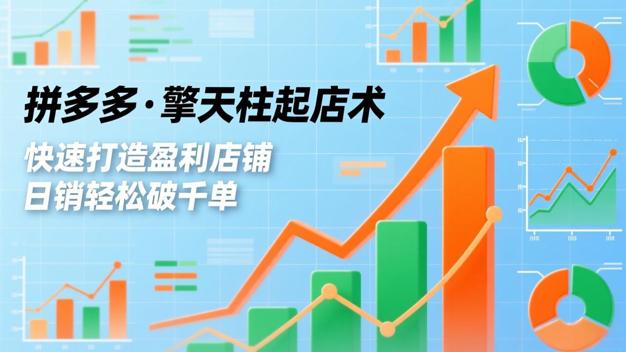 图片[1]-（17715期）拼多多·擎天柱起店术3.0(更新)，爆流布局、利润起飞、不断流，快速打造盈利店铺，日销破千单_生财有道创业项目网-生财有道