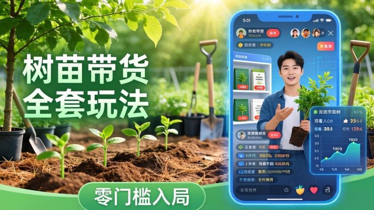 （17729期）视频号AI树苗带货全套玩法：零门槛入局，掌握豆包、千问等AI工具制作树苗视频的全套流程_生财有道创业项目网