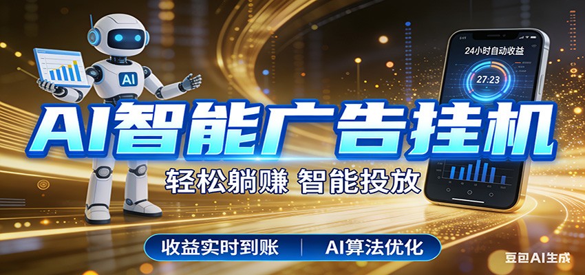 图片[1]-智能广告挂机新时代，利用碎片化时间实现稳定被动收益，AI帮你持续盈利_生财有道创业网-生财有道