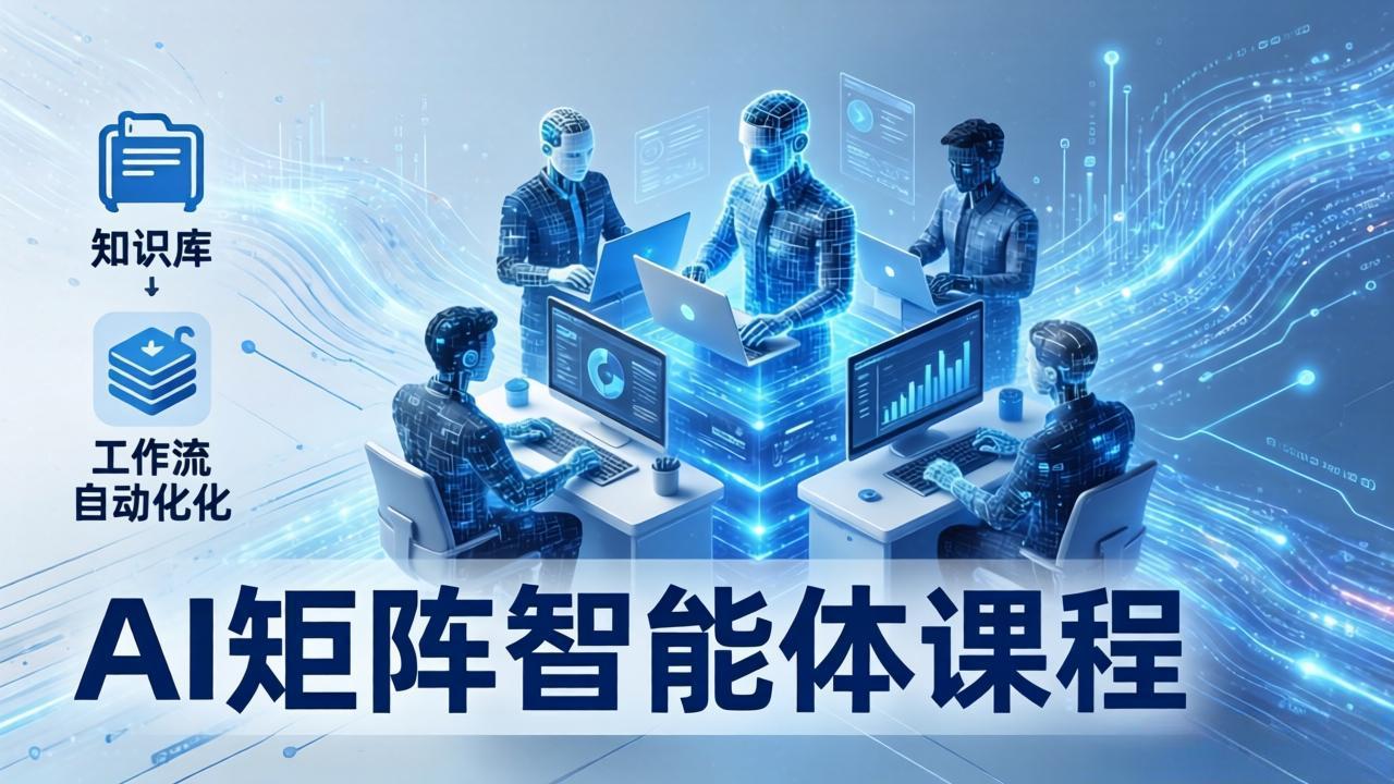 图片[1]-（17759期）AI矩阵智能体实战：100个数字员工批量生产内容，文本知识库+工作流自动化全搞定_生财有道创业项目网-生财有道