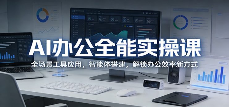 AI办公全能实操课：全场景工具应用，智能体搭建，解锁办公效率新方式_生财有道创业网