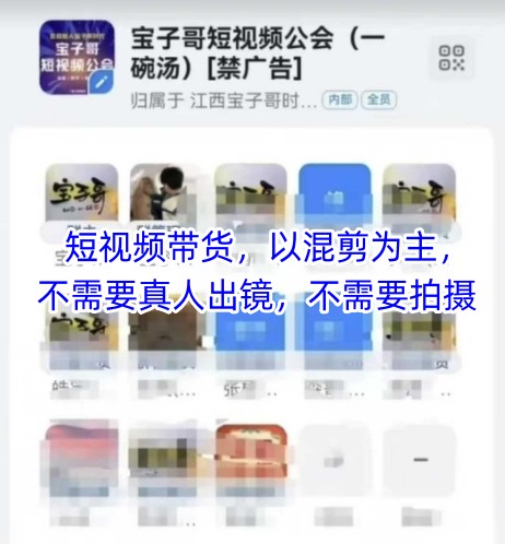 图片[1]-宝子哥头部团队短视频带货，以混剪为主，不需要真人出镜，不需要拍摄【更新26年3月】——生财有道创业项目网-生财有道