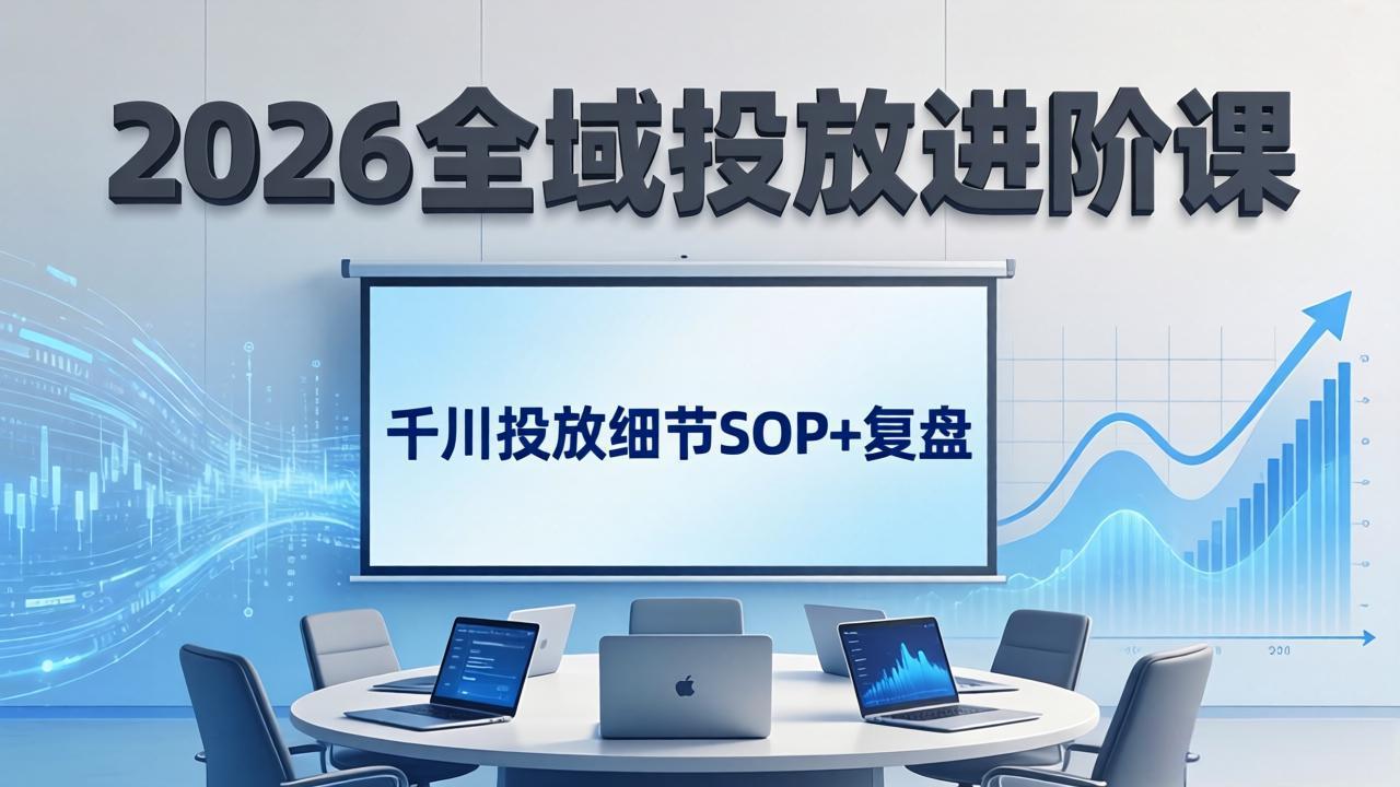 图片[1]-（17798期）2026全域投放进阶课：杭州线下3天实战，千川投放细节SOP+复盘，撬动自然流量_生财有道创业项目网-生财有道