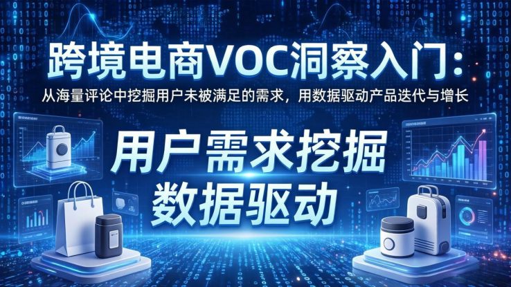 （17796期）跨境电商VOC洞察入门：从海量评论中挖掘用户未被满足的需求，用数据驱动产品迭代与增长_生财有道创业项目网