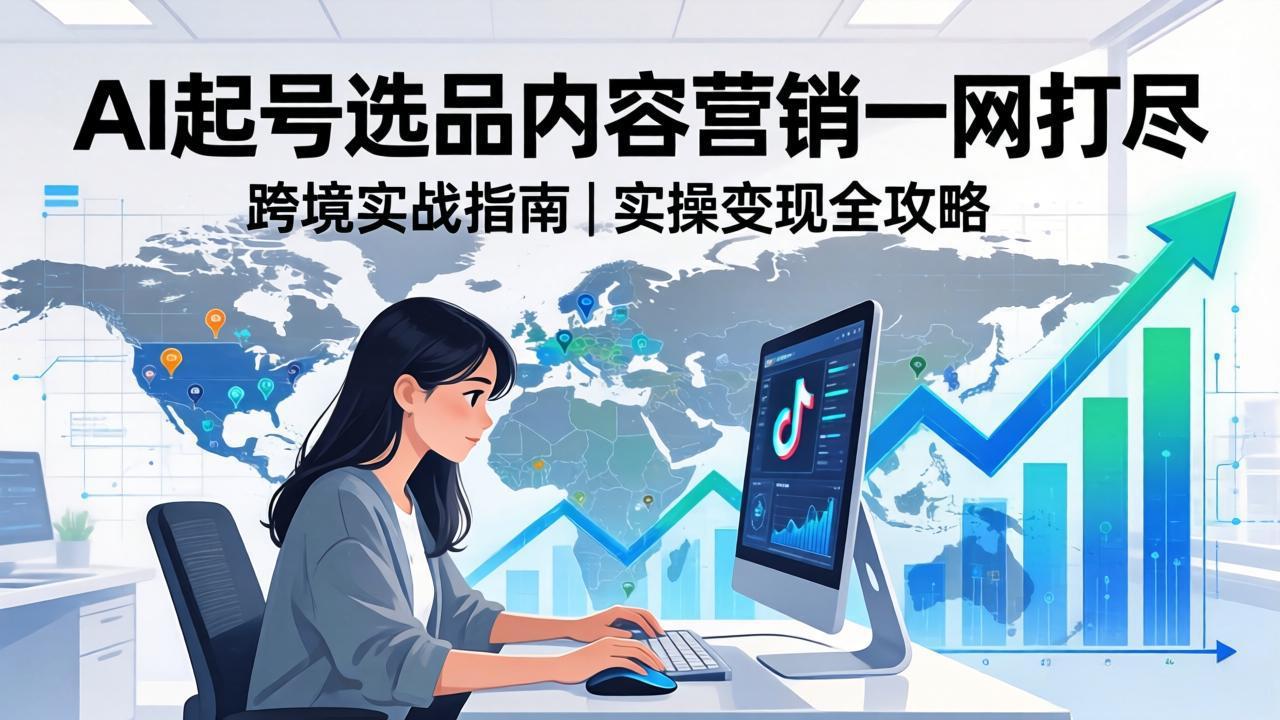 图片[1]-（17824期）2026 TikTok 跨境AI实操：从零基础到变现全流程，AI起号选品内容营销一网打尽_生财有道创业项目网-生财有道