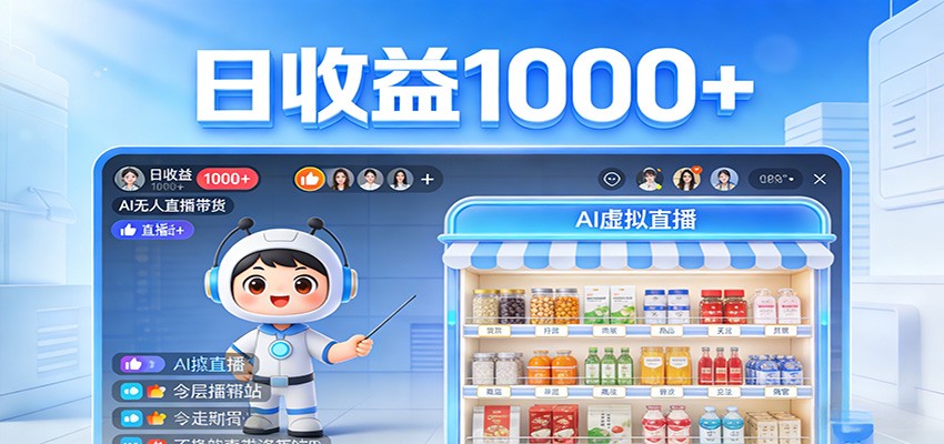 图片[1]-不用露脸不用说话，24小时自动卖货赚钱，全天自动直播，收益看得见_生财有道创业网-生财有道