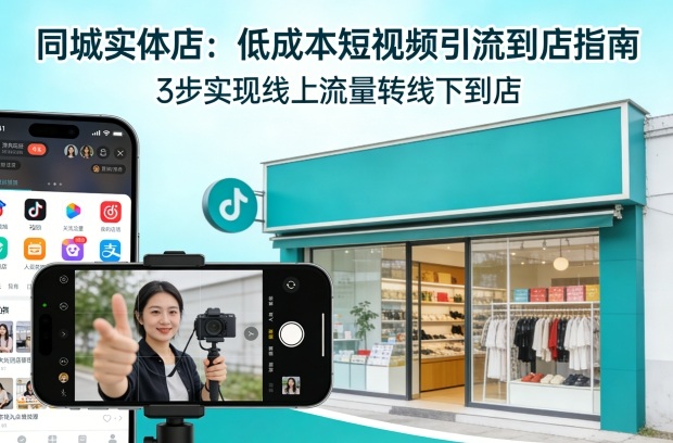 同城实体店，如何低成本把客户从短视频带到线下门店——生财有道创业项目网