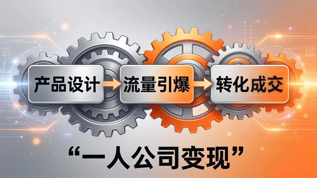 图片[1]-（17864期）一人公司变现全攻略：产品设计+流量引爆+转化成交，打造不受年龄限制的长期事业_生财有道创业项目网-生财有道
