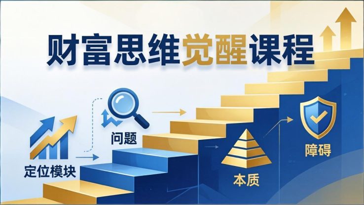 （17872期）财富思维觉醒第十期：3天大课四大模块，精准定位问题看清本质，扫清人生障碍_生财有道创业项目网