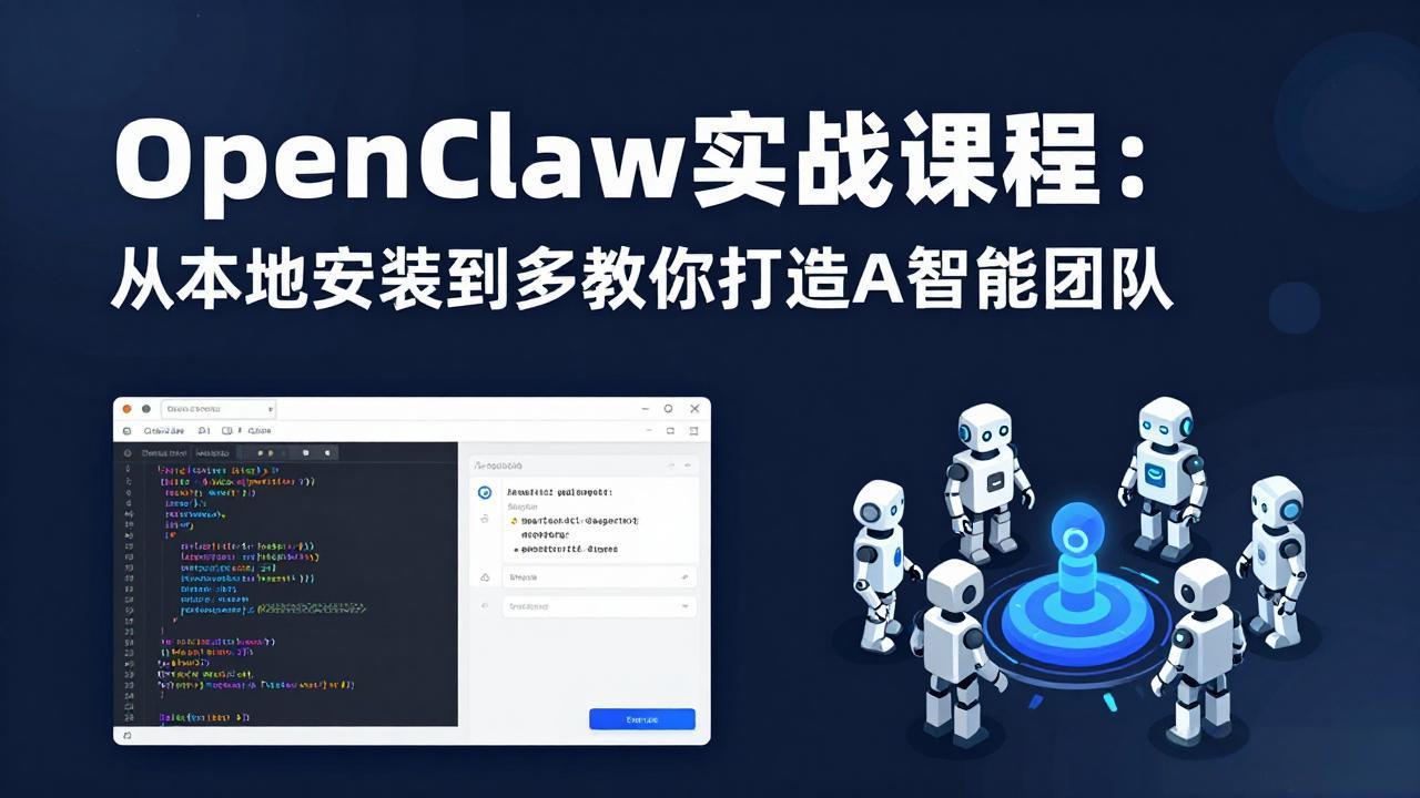 图片[1]-（17883期）OpenClaw实战课程：从本地安装到多Agent协同，手把手教你打造AI智能团队_生财有道创业项目网-生财有道