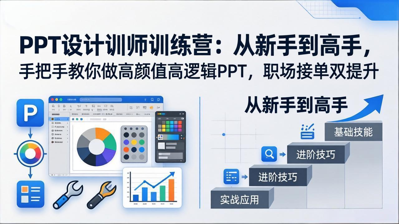 图片[1]-（17886期）PPT设计训师训练营：从新手到高手，手把手教你做高颜值高逻辑PPT，职场接单双提升_生财有道创业项目网-生财有道