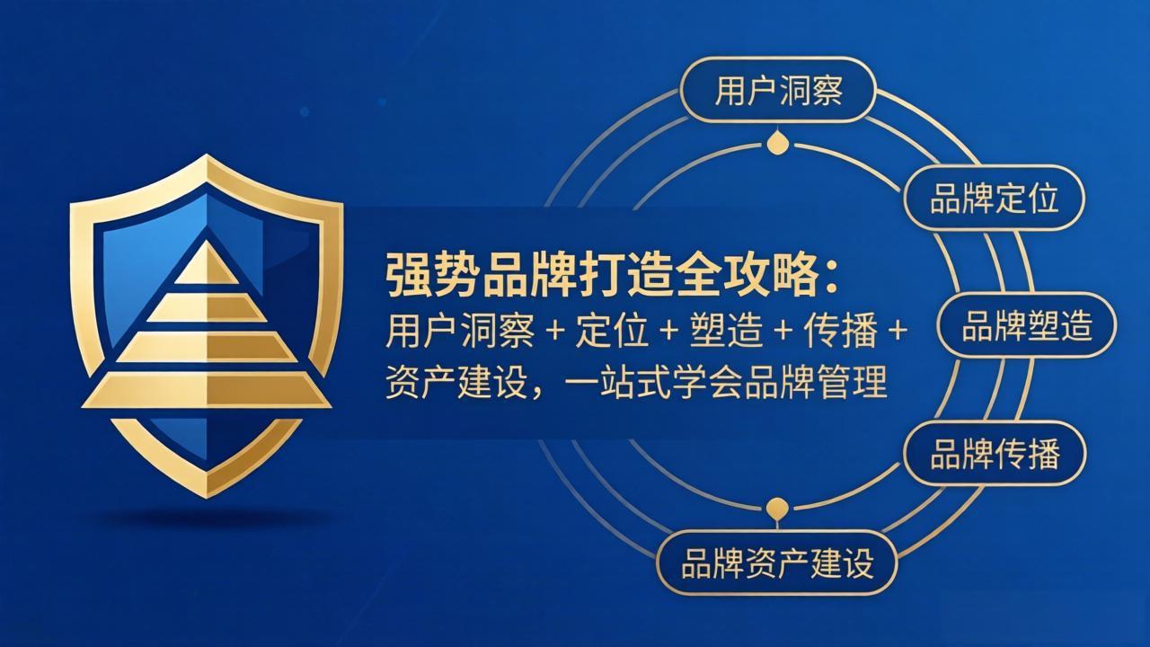 图片[1]-（17889期）强势品牌打造全攻略：用户洞察 + 定位 + 塑造 + 传播 + 资产建设，一站式学会品牌管理_生财有道创业项目网-生财有道