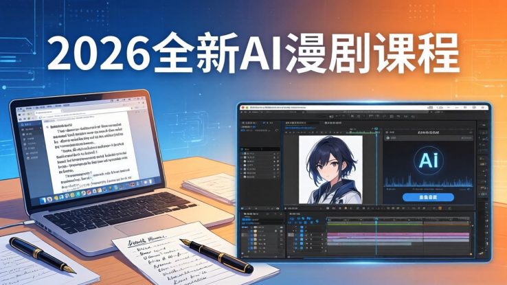 （17893期）2026全新AI漫剧课程：覆盖创作全链路，教你写作分镜剪辑配音一站式打造漫剧作品_生财有道创业项目网